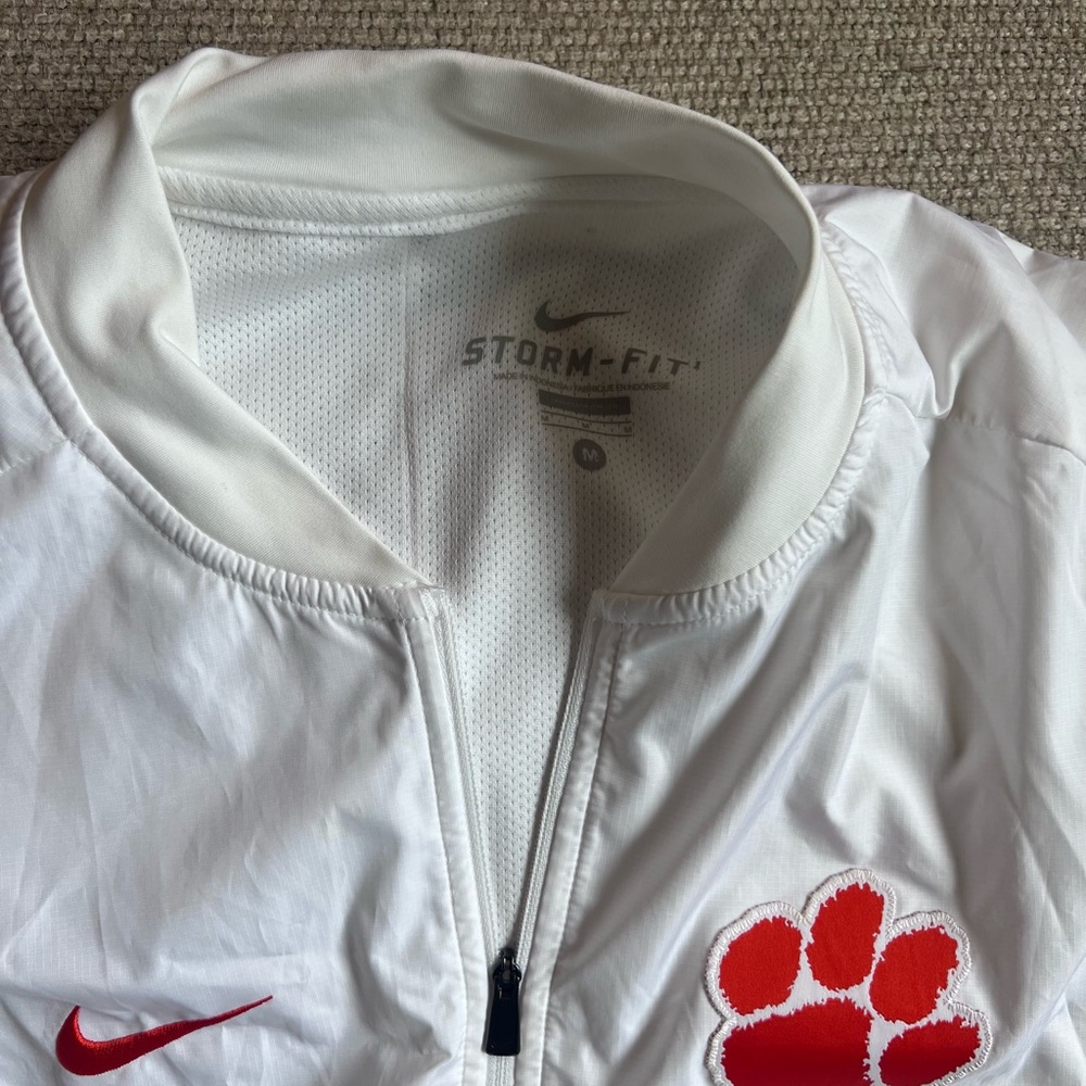 Nike White Jacket with Red Accents